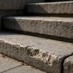 Почему после уборки снега на каменных ступенях появляются сколы