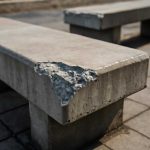 Почему после оттепели на бетонных скамейках появляются сколы