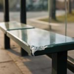 Причины сколов на кромках стеклянных остановочных скамеек