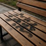 Почему на деревянных лавках появляются темные следы от осадков