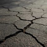 Жара и трещины в резиновых покрытиях дворовых площадок