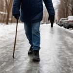Как зимний гололед ускоряет износ резиновых покрытий на дорожках